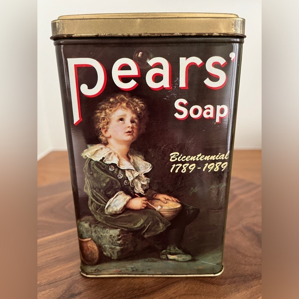 PEARS SOAP Vintage Tin Bicentennial 1789-1989 Special Edition Collectible